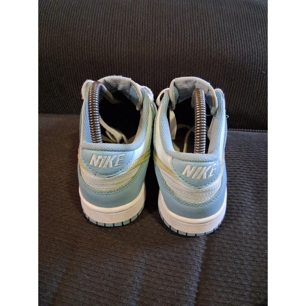 Nike Dunk Low Youth Size 5Y Women 6.5 DH9765-401 Aura Clear Blue Training Shoes - Picture 4 of 8